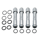 S&S Cycle 2017+ M8 Models Pushrod Cover Kit - Chrome