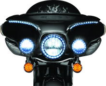 Load image into Gallery viewer, Kuryakyn LED Halo Trim Ring For 7inch Headlight 83-13 Touring Models Chrome