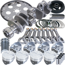 Load image into Gallery viewer, Eagle Chevy 350 1Pc 3.750in Crank 5.700in I-Beam Rods 4.060in Pistons 168 Tooth FP Balanced Assembly