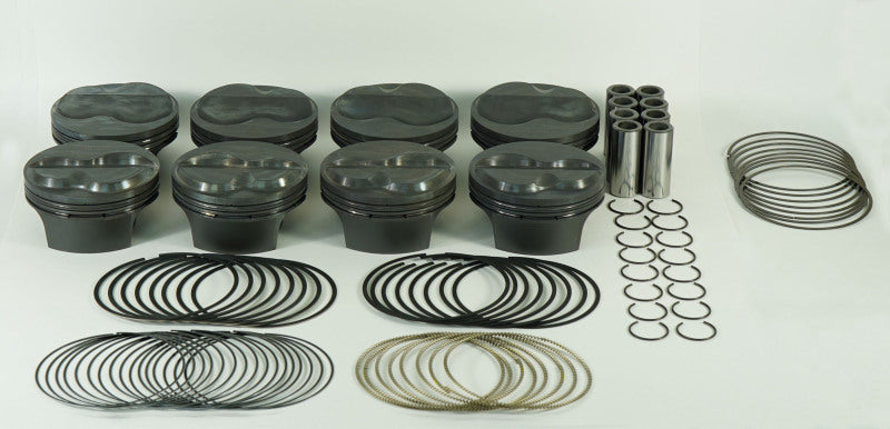 Mahle MS Chevrolet SB 391cid 4.145in Bore 3.625 Stroke 6.125 Rod 1.062R CH 13.6CR Pistons Set of 8