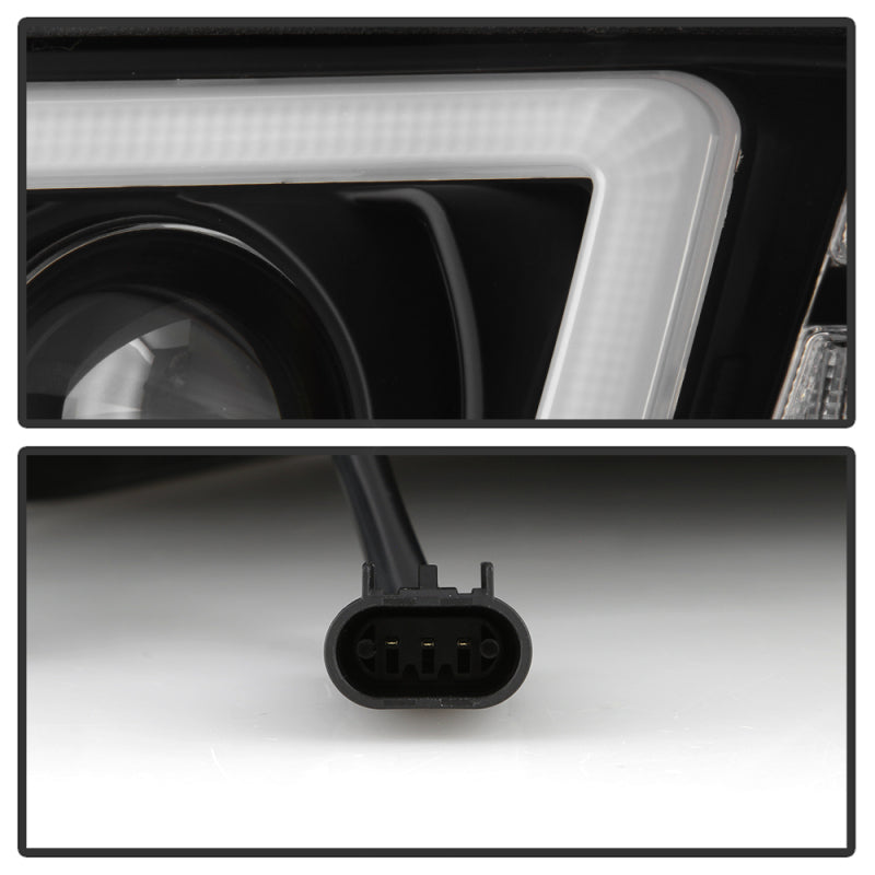 Spyder Peterbilt 325 2008-2019 Driver Side Projector Headlights - Black (PRO-YD-PB38600-L-BK)