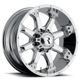 Raceline 991C Assault 16x8in / 5x127 BP / 0mm Offset / 78.1mm Bore - Chrome Wheel