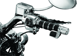 Kuryakyn ISO Grip With Throttle Boss Dual Cable Chrome