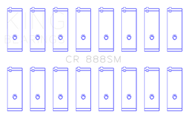 King Engine Bearings Toyota 1Uz-Fe/2Uz-Fe/3Uz-Fe (Size +0.25mm) Connecting Rod Bearing Set