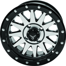 QuadBoss Wagon 14X7 - 5+2 - 4/110 - Black Machined