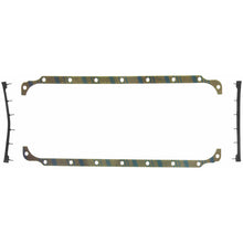 Load image into Gallery viewer, Fel-Pro Dodge Dart OS 6566 C-1 Engine Oil Pan Gasket Set Blue Stripe cork-rubber