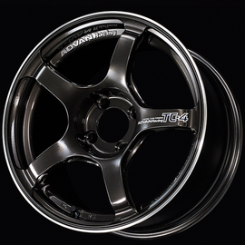 Advan TC4 16x7.5 / +35 Offset / 4x100 / 63mm Bore / Black Gunmetallic and Ring