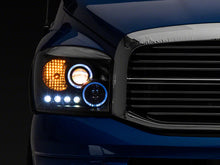 Load image into Gallery viewer, Raxiom 06-08 Dodge RAM 1500 LED Halo Projector Headlights- Blk Housing (Clear Lens)