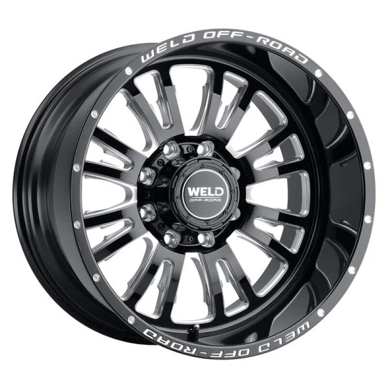 Weld Slingblade 20x9 / 8x170 BP / 0 Offset / 5 BS / 125.1 Bore Gloss Black Milled Wheel