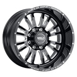 Weld Slingblade 20x9/8x165.1 BP/0 Offset/ 5 BS/125.1 Bore Gloss Black MIL