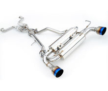 Load image into Gallery viewer, Invidia 09+ FX35 2/4WD Gemini Single Layer Titanium Tip Cat-back Exhaust