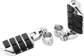 Kuryakyn Dually ISO Pegs With 1-1/4inch Clamp Chrome (Pair)