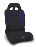 PRP EnduroDaily Reclining Suspension Seat - Black/Purple Vinyl - Driver