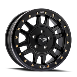 Dirty Life 9309R Canyon Pro 15x7 5x114.3 38mm Offset/ 77mm Hub Matte Black - Beadlock