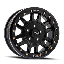 Load image into Gallery viewer, Dirty Life 9309R Canyon Pro 15x7 Blank 13mm Offset/106.25mm Hub Matte Black - Beadlock