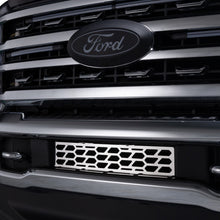 Load image into Gallery viewer, Putco 23-24 Ford F250/F350 Super Duty Hex Shield Design Bumper Grille Inserts - Polished SS