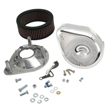 Load image into Gallery viewer, S&amp;S Cycle 66-84 BT w/ 5 Gal Tanks Notched Teardrop Air Cleaner Kit for Super E/G Carbs