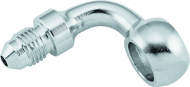Twin Power Stainless Brake Fitting 3/8 Inch X AN3 90 Degree Banjo Adaptor