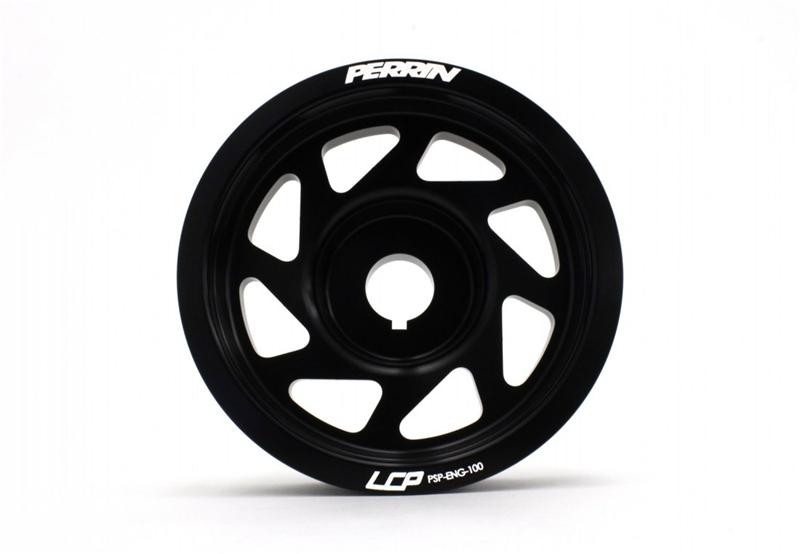 PERRIN 93-14 Subaru Impreza (Incl. 02-14 WRX) / 04-21 STI Lightened Crank Pulley - Black - GTR Auto