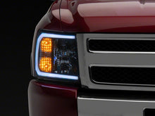 Load image into Gallery viewer, Raxiom 07-13 Chevrolet Silverado 1500 Axial Headlights w/ SEQL LED Bar- Blk Housing (Clear Lens)