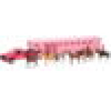 Load image into Gallery viewer, New Ray Toys Pink Pickup Fifth Wheel Horse Trailer Set/ Scale - 1:32