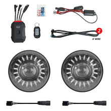 Load image into Gallery viewer, XK Glow 2019+ Jeep Wrangler JL/JT 7in Headlight XKmax RGBW Kit w/ Mnt Brkt App Cntrl 2pc