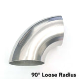 Ticon Industries 2.5in Titanium 90 Degree Elbow - 1D Radius 1mm/.039in (No Leg)