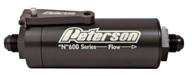 Peterson Fluid Systems Fuel Filter -8AN 45 Micron Ball Valve