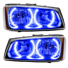 Load image into Gallery viewer, Oracle Lighting 03-06 Chevrolet Silverado Pre-Assembled LED Halo Headlights -Blue SEE WARRANTY
