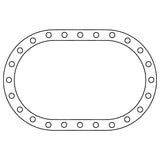 Cometic Fuel Cell .062in Fiber Filler Gasket - 24 Bolt - Oval