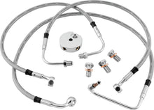 Load image into Gallery viewer, Twin Power 92-00 FXD FXDB FXDC FXDL FXDS 89-93 FXRS Stainless Steel Dot Brake Line Kit Front Stock