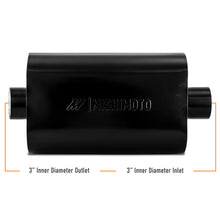 Load image into Gallery viewer, Mishimoto Muffler with 3in Center Inlet/Outlet - Angled Tip - Black