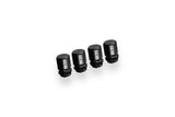 ISC Suspension Titanium Valve Stem Caps (Set of 4) - Black
