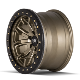 Dirty Life 9303 DT-1 20x9 / 8x170 BP / 0mm Offset / 130.8mm Hub Satin Gold Wheel - Beadlock