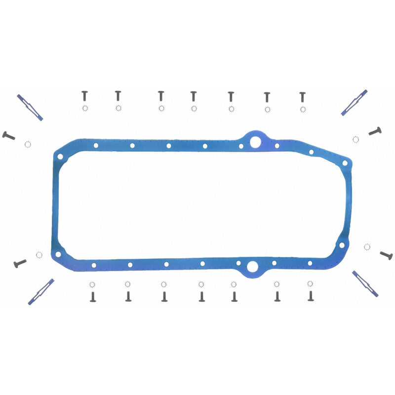 Fel-Pro Chevrolet C10 Engine Oil Pan Gasket Set PermaDryPlus rigid carrier, Oil Pan SnapUps Included