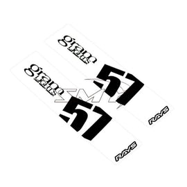 Gram Lights 57DR/57CR Spoke Sticker White (2 PCS) - GTR Auto
