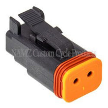 Load image into Gallery viewer, NAMZ Deutsch DT Series 2-Wire Plug &amp; Wedgelock - Black (Repl. HD 72112-94BK)