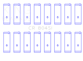 King Engine Bearings Ford 260Ci 289Ci 302 5.0L Windsor (Size STDX) Connecting Rod Bearing Set