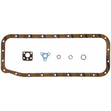 Load image into Gallery viewer, Fel-Pro OS 10701 C-1 Engine Oil Pan Gasket Set Blue Stripe cork-rubber