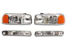 Load image into Gallery viewer, Raxiom 99-06 GMC Sierra 1500 Axial Series OEM Crystal Rep Headlights- Chrome Housing (Clear Lens)