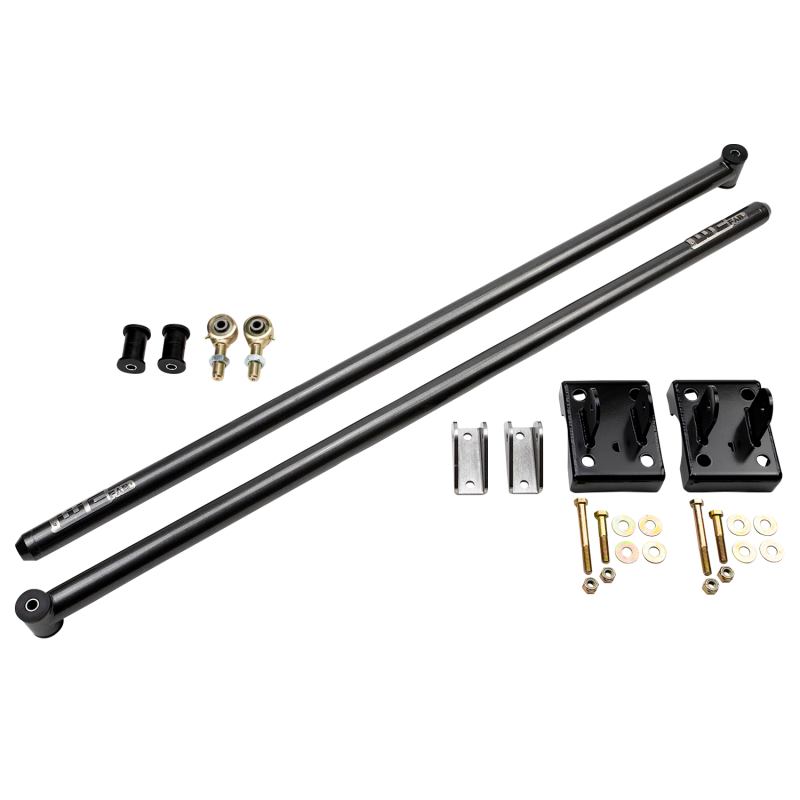 Wehrli 11-19 Duramax ECLB & CCLB 68in Traction Bar Kit - Gloss Black