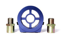 Load image into Gallery viewer, BLOX Racing Oil Filter Block Adapter Oil Pressure / Oil Temperature Blue with Adapters