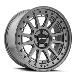 Mayhem 8305 Compass 17x9 / 6x139.7 BP / -6mm Offset / 106mm Hub Matte Gunmetal w/Blk Bolt Wheel