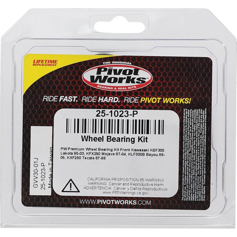 Pivot Works Kawasaki Wheel Bearing Kit Premium Bearings