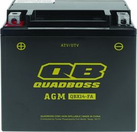 QuadBoss Maintenance-Free AGM Battery QBX14-FA