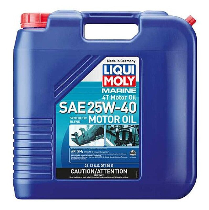 LIQUI MOLY 20L Marine 4T Motor Oil SAE 25W40