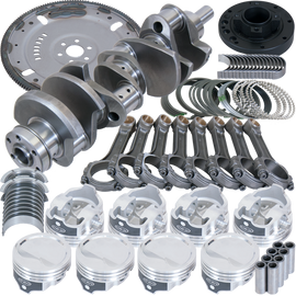 Eagle Ford 302 3.000in Crank 5.090in I-Beam Rods 4.030in Pistons 164 Tooth FP Balanced Assembly