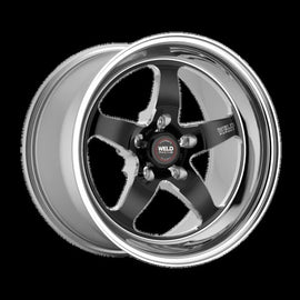 Weld S71 RT-S 17x9.0 / 5x112 BP / 6.2in. BS / 3.18 ID Black Center Wheel (High Pad) - Non-Beadlock