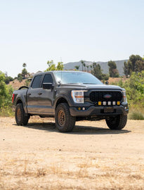 PRP 2021+ Ford 150/ 2023+ SuperDuty Front Seat Covers (Pair) - Black w/ Red Stich