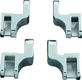 Kuryakyn Driver Floorboard Relocation Brackets For FLST Models Chrome